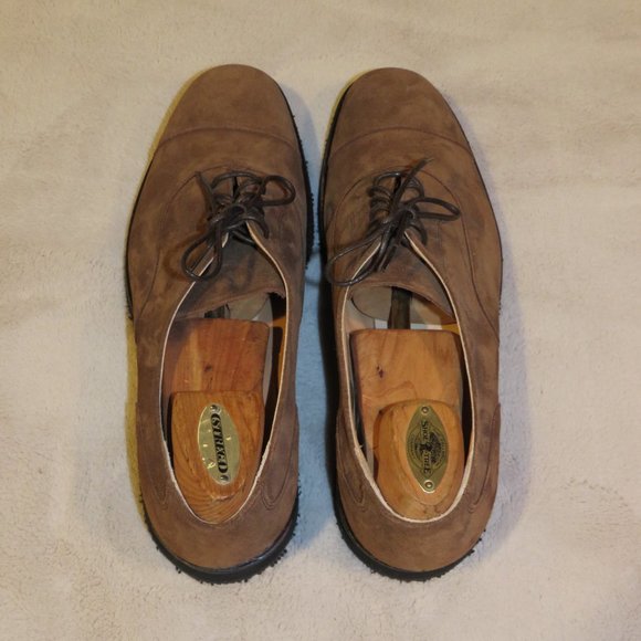 Church\'s Lancaster Wedge Brown Suede Captoe Derby US 8.5 F NWB main image 12